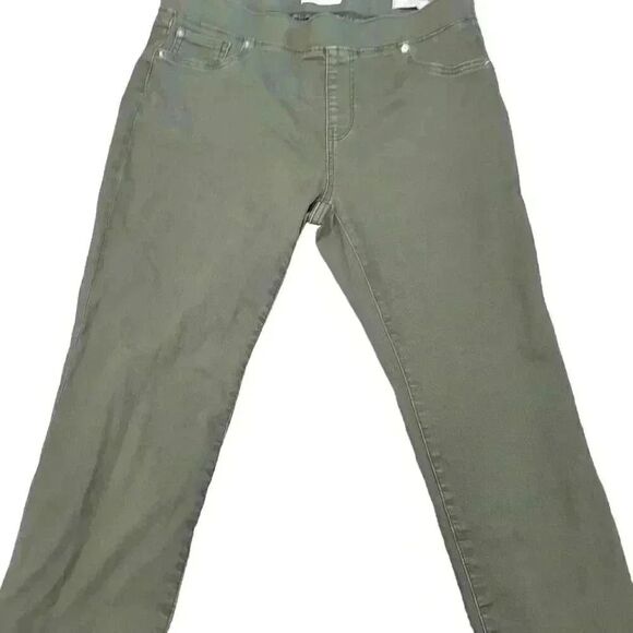 Amazon Essentials Women's Khaki Green Poly/Spandex Stretch Pull On Jeggings NEW - Picture 6 of 14